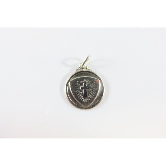 I Am A Methodist Sterling Silver Charm Round Vintage Hayward Sterling - Picture 1 of 3